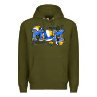 Army Green mom volleyball Premium Hoodie - Zillion Design Studio