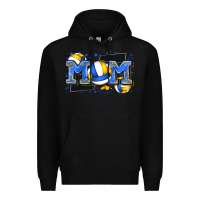 Black mom volleyball Premium Hoodie - Zillion Design Studio