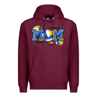 Burgundy mom volleyball Premium Hoodie - Zillion Design Studio