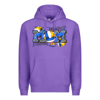 Purple mom volleyball Premium Hoodie - Zillion Design Studio