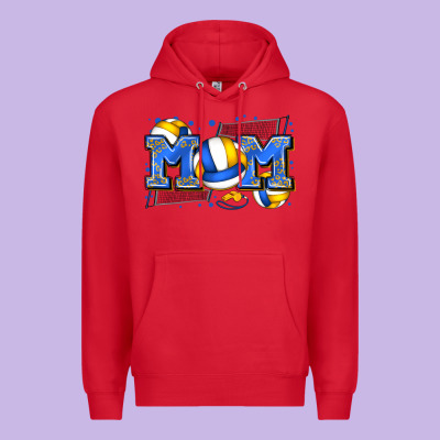 Mom Volleyball Premium Hoodie Designed By Zillion Design Studio