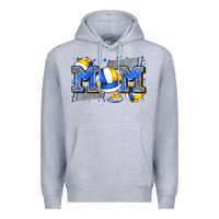Heather Grey mom volleyball Premium Hoodie - Zillion Design Studio