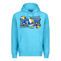 Ocean Blue mom volleyball Premium Hoodie - Zillion Design Studio