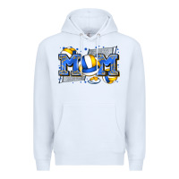 White mom volleyball Premium Hoodie - Zillion Design Studio