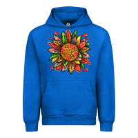 Cobalt watermelon sunflower Urban Hoodie - texasbilliewilder