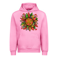 Fuchsia Pink watermelon sunflower Urban Hoodie - texasbilliewilder