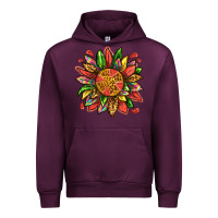 Mauve Wine watermelon sunflower Urban Hoodie - texasbilliewilder