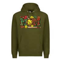 Mom Softball Premium Hoodie | Teevron