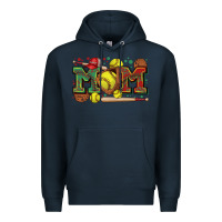 Navy mom softball Premium Hoodie - Zillion Design Studio
