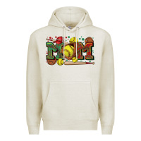 Oatmeal Heather mom softball Premium Hoodie - Zillion Design Studio