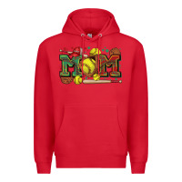 Red mom softball Premium Hoodie - Zillion Design Studio