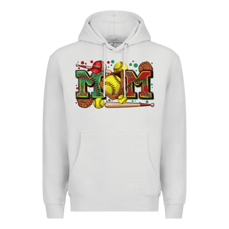 Mom Softball Premium Hoodie by Zillion Design Studio | Teevron