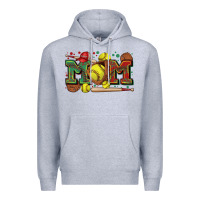 Heather Grey mom softball Premium Hoodie - Zillion Design Studio
