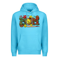 Ocean Blue mom softball Premium Hoodie - Zillion Design Studio