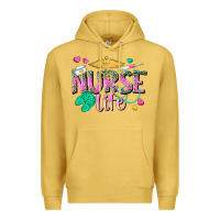 Antique Gold nurse life Premium Hoodie - texasbilliewilder