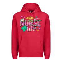 Cardinal nurse life Premium Hoodie - texasbilliewilder