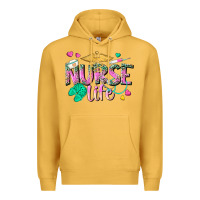 Mustard nurse life Premium Hoodie - texasbilliewilder