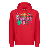 Red nurse life Premium Hoodie - texasbilliewilder