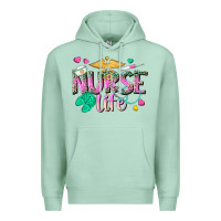 Seafoam nurse life Premium Hoodie - texasbilliewilder