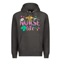Smoke nurse life Premium Hoodie - texasbilliewilder