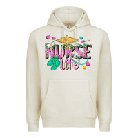 Oatmeal Heather nurse life Premium Hoodie - texasbilliewilder