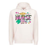 Pale Pink nurse life Premium Hoodie - texasbilliewilder