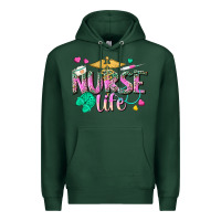 Sports Green nurse life Premium Hoodie - texasbilliewilder