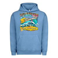 Pigment Pebble Blue whatever float your boat Urban Hoodie - texasbilliewilder