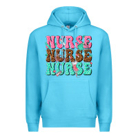 Ocean Blue nurse nurse nurse Premium Hoodie - texasbilliewilder