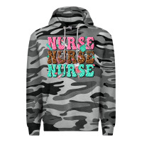 Slate Camo nurse nurse nurse Premium Hoodie - texasbilliewilder