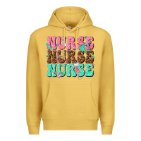 Antique Gold nurse nurse nurse Premium Hoodie - texasbilliewilder