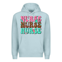 Blue Mist nurse nurse nurse Premium Hoodie - texasbilliewilder