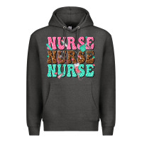 Charcoal Heather nurse nurse nurse Premium Hoodie - texasbilliewilder