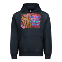 Navy sorry ladies my heart belongs to mommy highland cow and calf Urban Hoodie - RanaPortraitStore