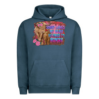 Pigment Midnight Navy sorry ladies my heart belongs to mommy highland cow and calf Urban Hoodie - RanaPortraitStore