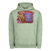 Pigment Oil Green sorry ladies my heart belongs to mommy highland cow and calf Urban Hoodie - RanaPortraitStore