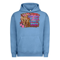 Pigment Pebble Blue sorry ladies my heart belongs to mommy highland cow and calf Urban Hoodie - RanaPortraitStore