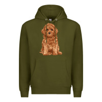 Army Green toy poodle Premium Hoodie - RanaPortraitStore