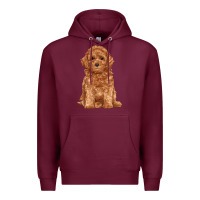 Burgundy toy poodle Premium Hoodie - RanaPortraitStore