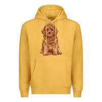 Mustard toy poodle Premium Hoodie - RanaPortraitStore