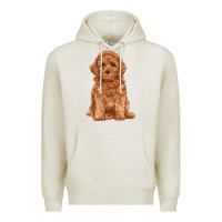 Oatmeal Heather toy poodle Premium Hoodie - RanaPortraitStore