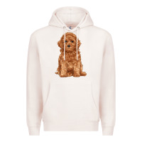 Pale Pink toy poodle Premium Hoodie - RanaPortraitStore