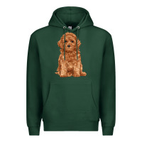 Sports Green toy poodle Premium Hoodie - RanaPortraitStore