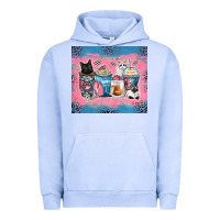 Pigment Grape Ice cat coffee cups Urban Hoodie - Zillion Design Studio