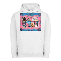 Pigment Lunar Rock cat coffee cups Urban Hoodie - Zillion Design Studio