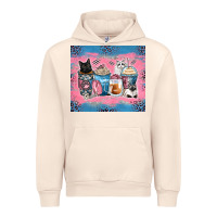 Cat Coffee Cups Urban Hoodie | Teevron