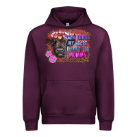 Mauve Wine sorry ladies my heart belongs to mommy highland calf Urban Hoodie - RanaPortraitStore
