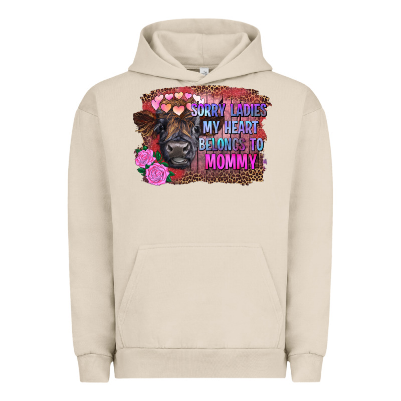 Sorry Ladies My Heart Belongs To Mommy Highland Calf Urban Hoodie by RanaPortraitStore | Teevron