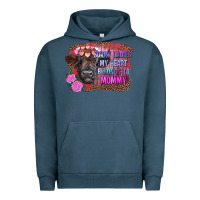 Pigment Midnight Navy sorry ladies my heart belongs to mommy highland calf Urban Hoodie - RanaPortraitStore