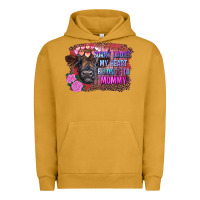 Pigment Peanut Butter sorry ladies my heart belongs to mommy highland calf Urban Hoodie - RanaPortraitStore